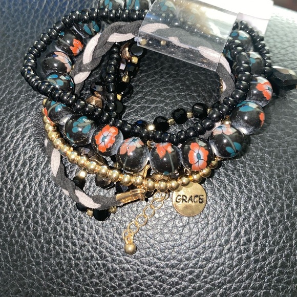 NWT GRACE MEATAL GRASS BEAD SET - Picture 3 of 5